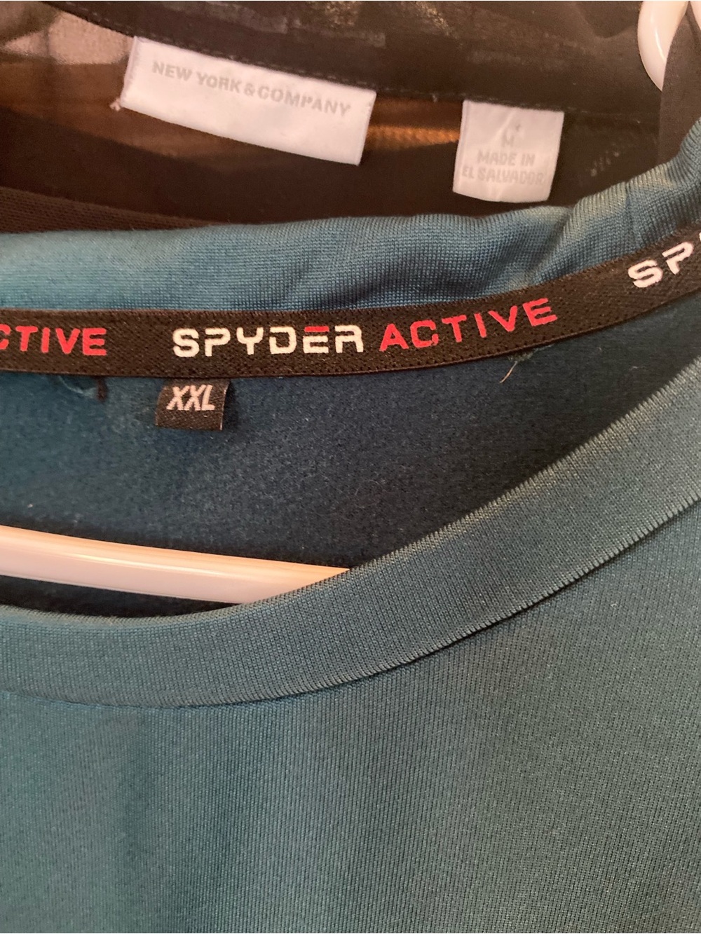 Spyder Teal Performance Long-Sleeve Women's fleece lined lightweight sweater w/ - Picture 2 of 6